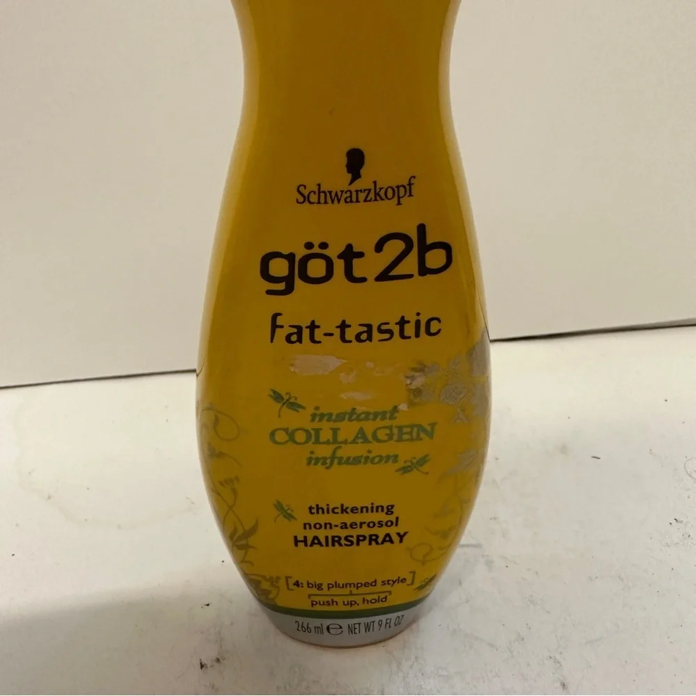 Schwarzkopf Got2b FAT-TASTIC Collagen Thickening Hairspray 9 OZ HTF